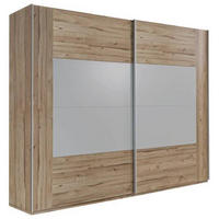 SCHWEBETÜRENSCHRANK in Grau, Eiche Artisan  - Alufarben/Eiche Artisan, Konventionell, Holzwerkstoff/Metall (270/210/61cm) - Ti'me