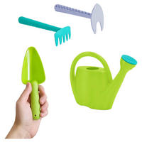 TRÄDGÅRDSREDSKAP FÖR BARN - ljusgrön/ljusblå, Basics, plast