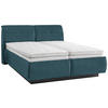 POLSTERBETT Bettkasten, Lattenroste, Matratzen Blau 180/200 cm  - Blau/Schwarz, KONVENTIONELL, Holz/Holzwerkstoff (180/200cm) - Beldomo - Sleep