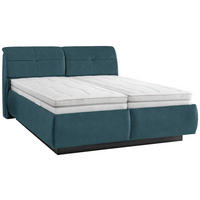POLSTERBETT Bettkasten, Lattenroste, Matratzen Blau 180/200 cm  - Blau/Schwarz, KONVENTIONELL, Holz/Holzwerkstoff (180/200cm) - Beldomo - Sleep