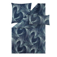 BETTWÄSCHE Atelier Makosatin 135/200 cm  - Blau, Design, Textil (135/200cm) - Estella