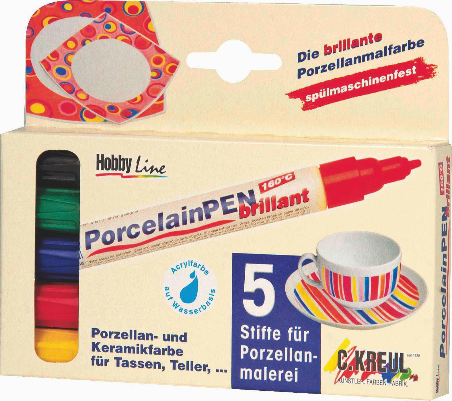 ACRYLFARBE - Blau/Gelb, KONVENTIONELL (14,5/12/1,5cm)