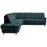 ECKSOFA  in Flachgewebe Opal  287/269 cm  - Opal/Schwarz, KONVENTIONELL, Textil/Metall (287/269cm) - Beldomo System