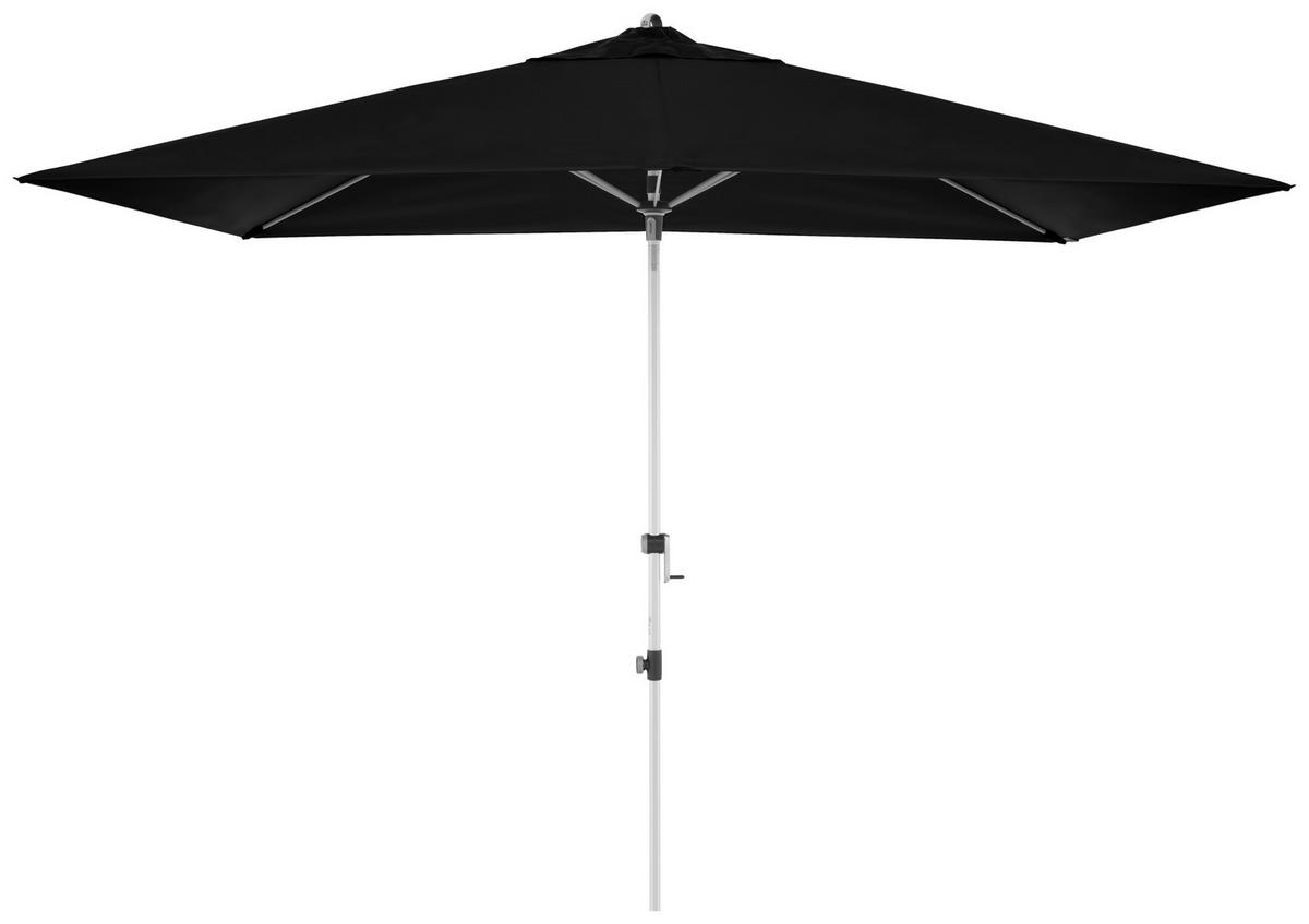 SONNENSCHIRM 300x200 cm Schwarz  - Alufarben/Schwarz, Basics, Textil/Metall (300/200cm) - Doppler
