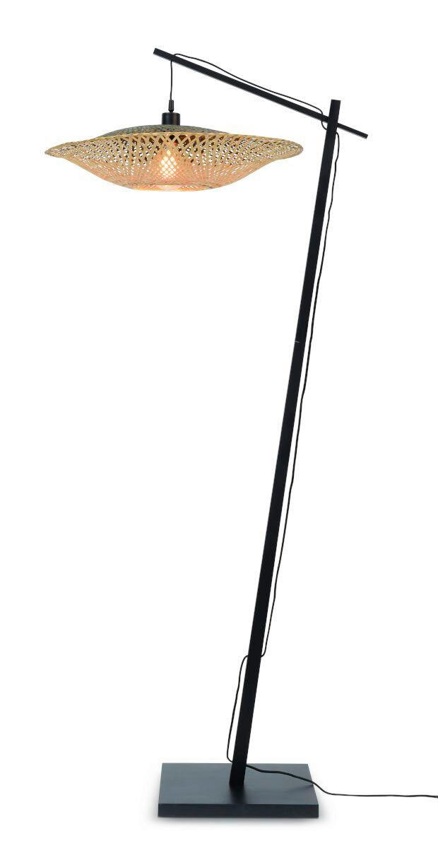 STEHLEUCHTE GOOD&MOJO 80/60/176 cm  - Schwarz/Naturfarben, Trend (80/60/176cm) - Good & Mojo