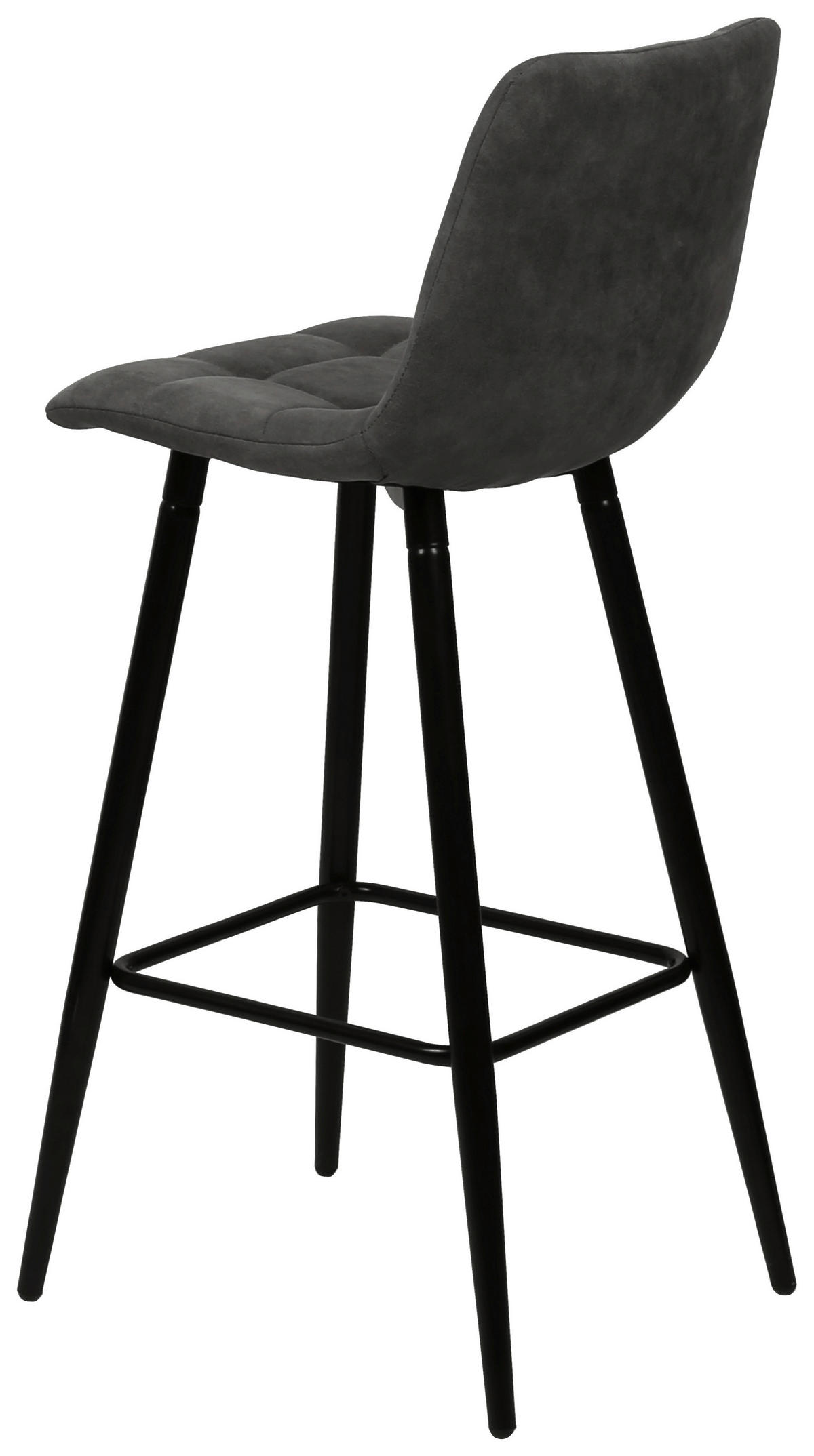 BÁRSZÉK fém, textil szürke, fekete  - fekete/szürke, Design, textil/fém (42/104/51cm) - Carryhome