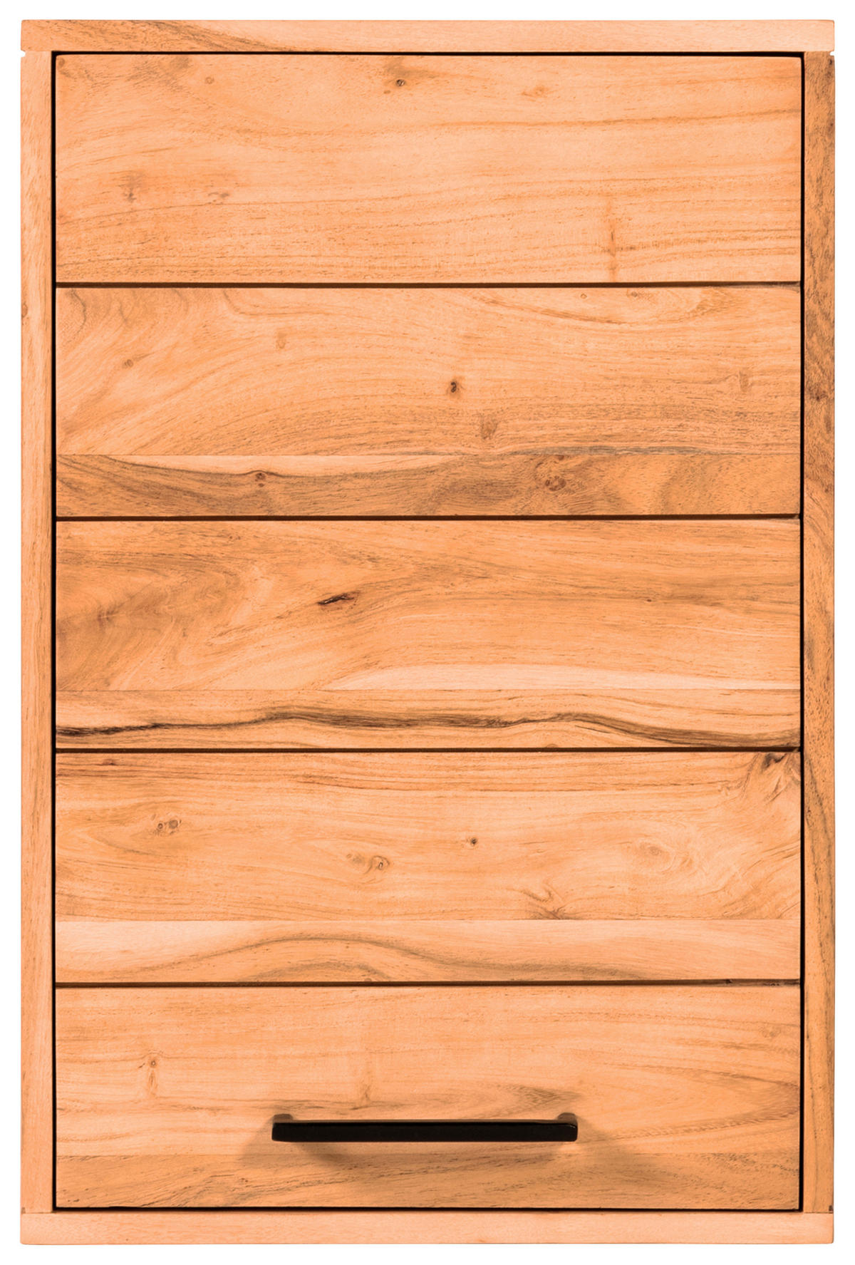 HÄNGESCHRANK 40/60/23 cm  - Schwarz/Akaziefarben, MODERN, Holz/Metall (40/60/23cm) - Livetastic