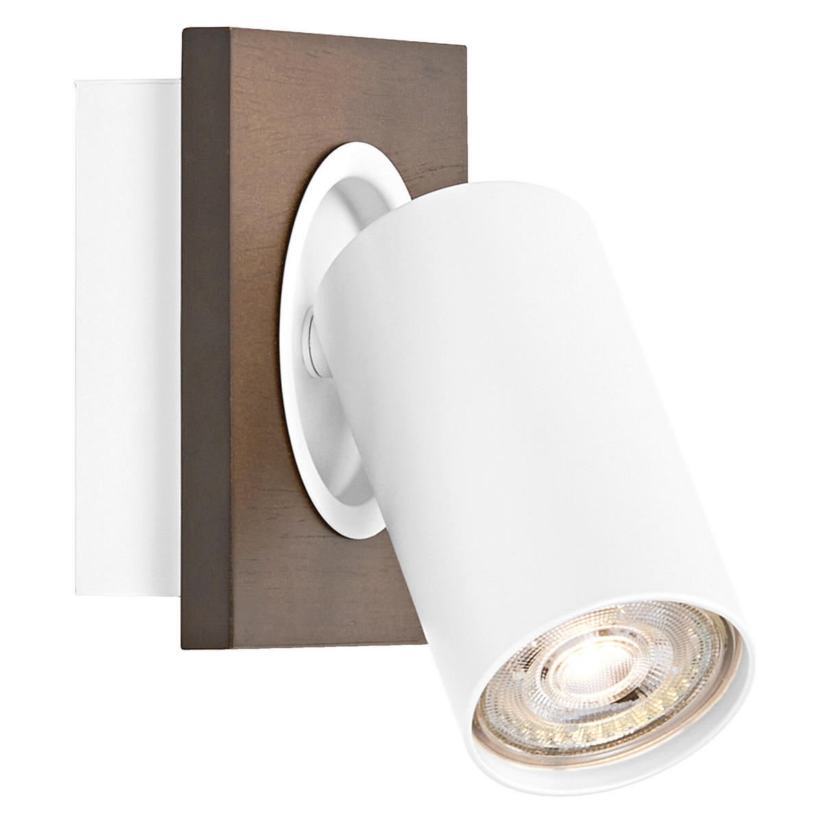 LED-STRAHLER 11/10,2/14,35 cm   - Naturfarben/Weiß, Basics, Holz/Metall (11/10,2/14,35cm) - Osram