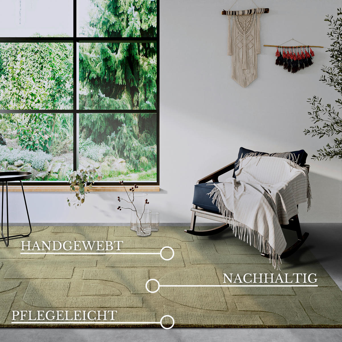 HANDWEBTEPPICH 160/230 cm Kollektion 1906 Grün  - Grün, Basics, Textil (160/230cm) - Villeroy & Boch