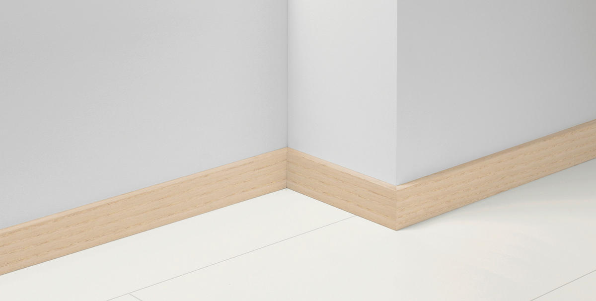 SOCKELLEISTE - Hellbraun/Eschefarben, Basics, Holzwerkstoff (220/1,65/7cm) - Parador