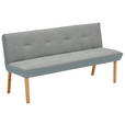 SITZBANK 157/88/63 cm  in Dunkelgrau  - Eichefarben/Dunkelgrau, Design, Holz/Textil (157/88/63cm) - Linea Natura