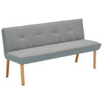 SITZBANK 177/88/63 cm  in Dunkelgrau  - Eichefarben/Dunkelgrau, Design, Holz/Textil (177/88/63cm) - Linea Natura
