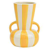 VASE  - Hellgelb, Basics, Keramik (11,0/16,0/11,0cm)