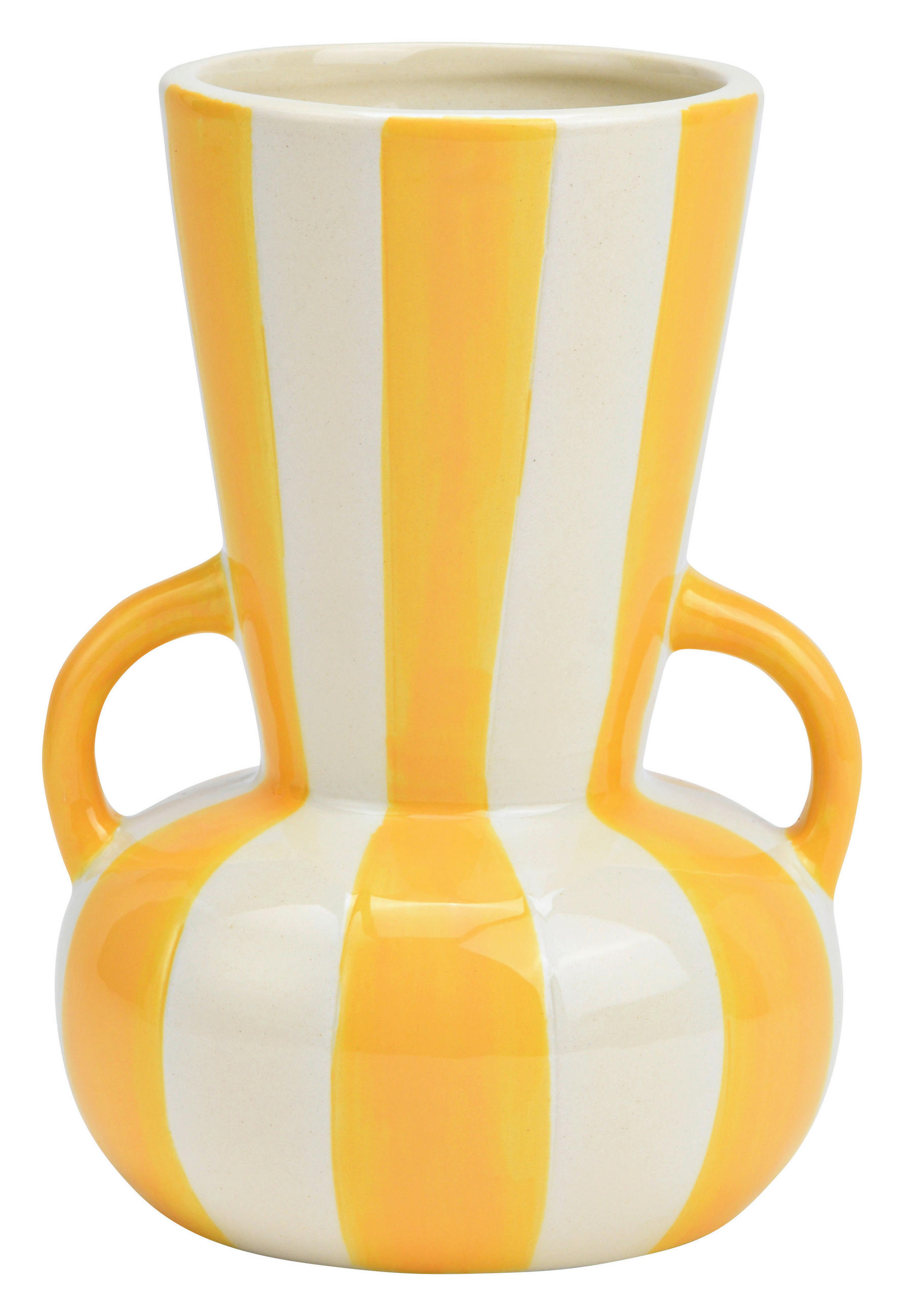 XXXLutz Vase Hellgelb 11.0x16.0x11.0 cm