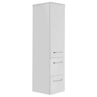 MIDISCHRANK 30/121,2/33 cm  - Chromfarben/Weiß, KONVENTIONELL, Glas/Holzwerkstoff (30/121,2/33cm) - Sadena