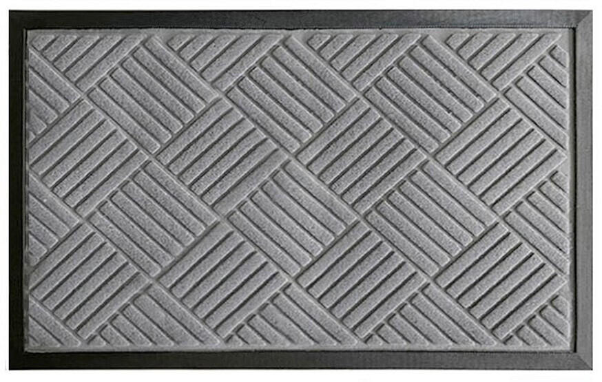 LÁBTÖRLŐ  - sötétszürke, Basics, műanyag/textil (75/45/0,5cm)