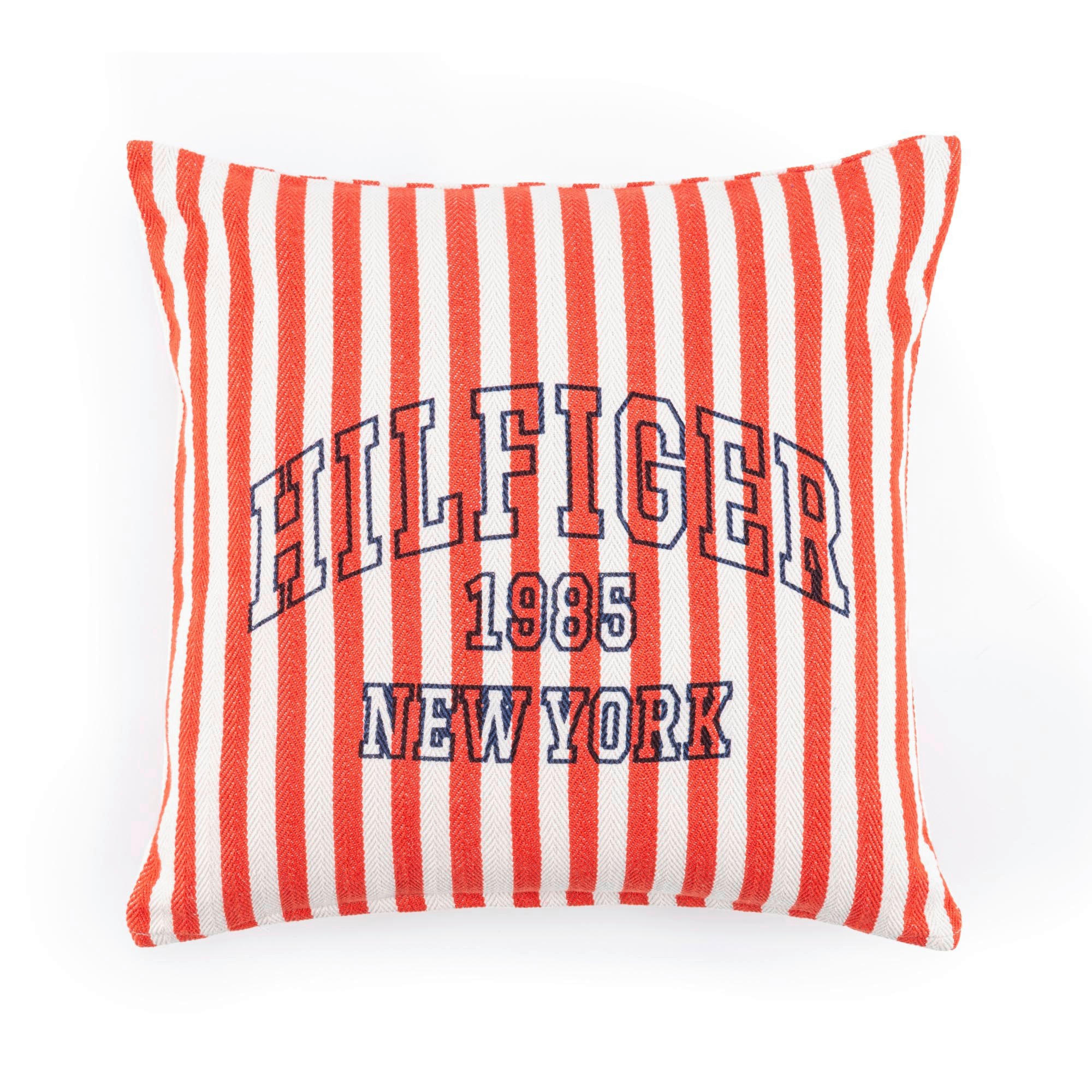 KISSENHÜLLE Summer Stripe 40/40 cm  - Dunkelorange, Basics, Textil (40/40cm) - Tommy Hilfiger