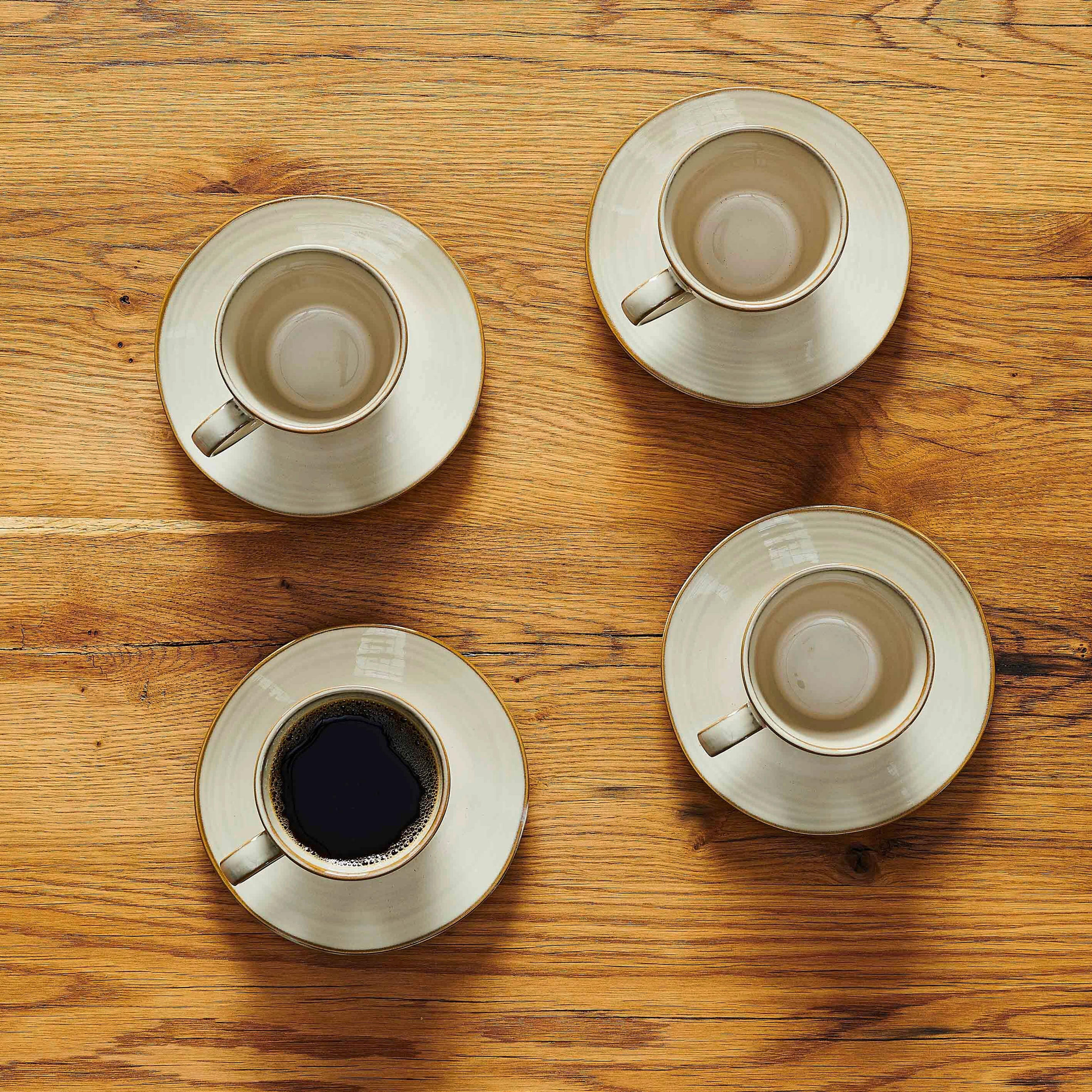 SET MED KOPPAR Nottingham 8 delar  - beige, Basics, keramik (19,5/16,5/18cm) - Mäser