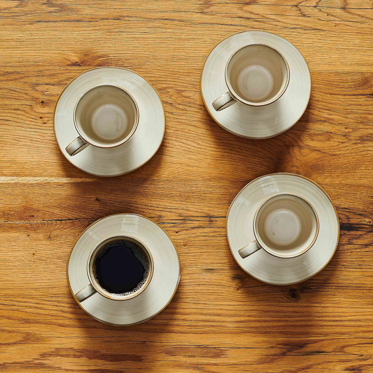 SET MED KOPPAR Nottingham 8 delar  - beige, Basics, keramik (19,5/16,5/18cm) - Mäser