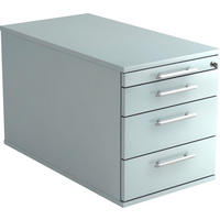 ROLLCONTAINER Grau  - Alufarben/Grau, KONVENTIONELL, Holzwerkstoff/Kunststoff (42,8/51,2/80cm) - Venda