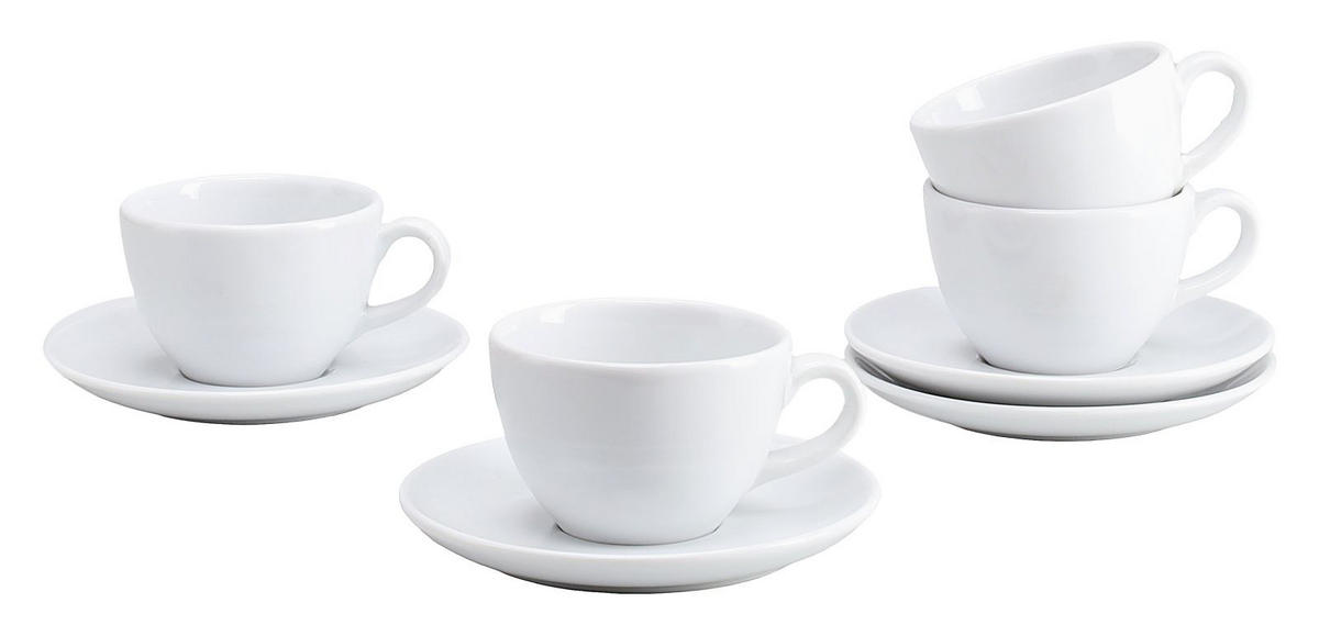 TASSENSET Bistrot Weiss 8-teilig  - Weiß, Basics, Keramik - Creatable