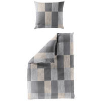 BETTWÄSCHE 2-teilig Makosatin 135/200 cm  - Anthrazit, Design, Textil (135/200cm) - Bierbaum