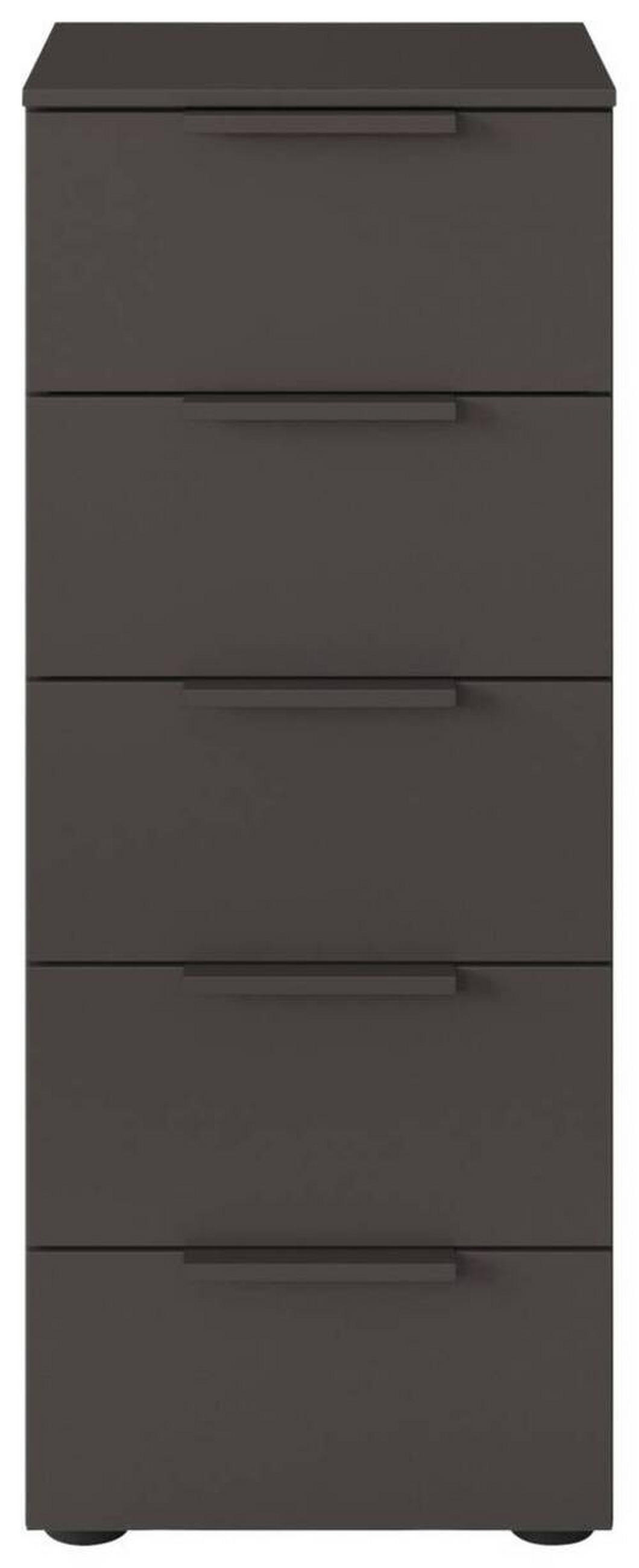 KOMMODE 40/100/42 cm Graphitfarben  - Graphitfarben/Schwarz, Modern, Holzwerkstoff/Kunststoff (40/100/42cm) - Rauch Möbel