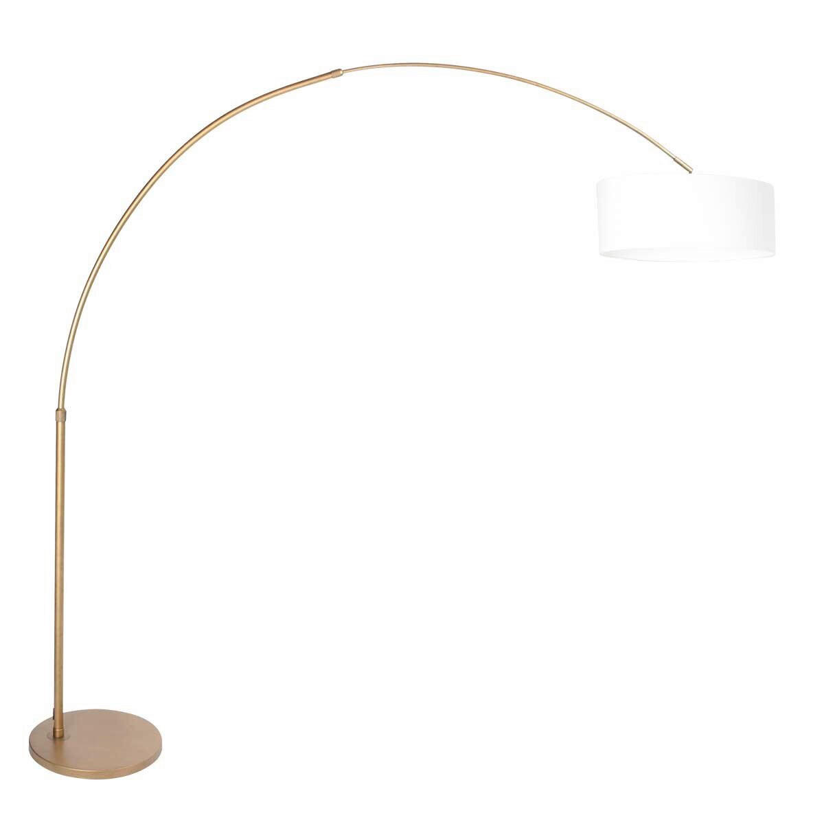 STEHLEUCHTE SPARKLED LIGHT 50/240/230 cm  - Weiß/Bronzefarben, Trend, Textil/Metall (50/240/230cm)