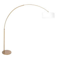 STEHLEUCHTE SPARKLED LIGHT 50/240/230 cm  - Weiß/Bronzefarben, Trend, Textil/Metall (50/240/230cm)