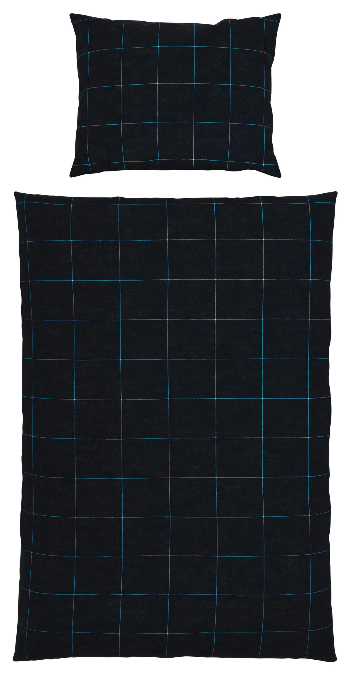 POSTEĽNÁ BIELIZEŇ, flanel, modrá, tmavomodrá, 140/200 cm - modrá/tmavomodrá, Basics, textil (140/200cm) - Esprit