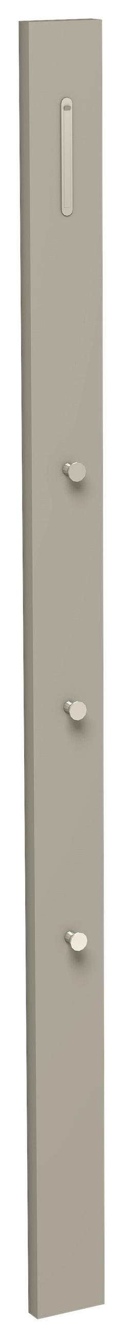 GARDEROBENPANEEL  in 10/165/3 cm  - Taupe, Design, Holzwerkstoff/Metall (10/165/3cm) - Moderano
