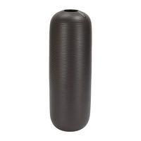 VÁZA, keramika, 45 cm - tmavě hnědá, Basics, keramika (16/45/16cm)