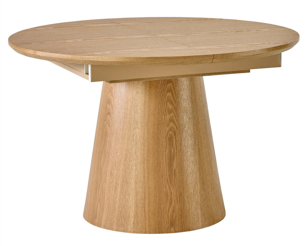 ESSTISCH Eichefarben oval  ausziehbar  - Eichefarben, KONVENTIONELL, Holz/Holzwerkstoff (120-160/120/76cm) - MID.YOU