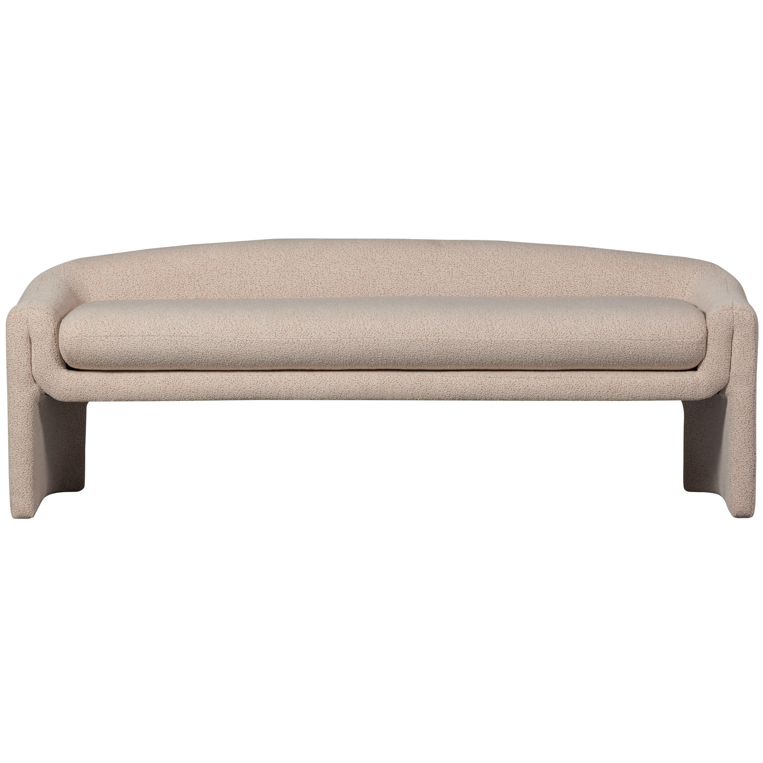 SITZBANK 160/60/52 cm Webstoff Beige  - Beige, Design, Textil (160/60/52cm) - Livetastic