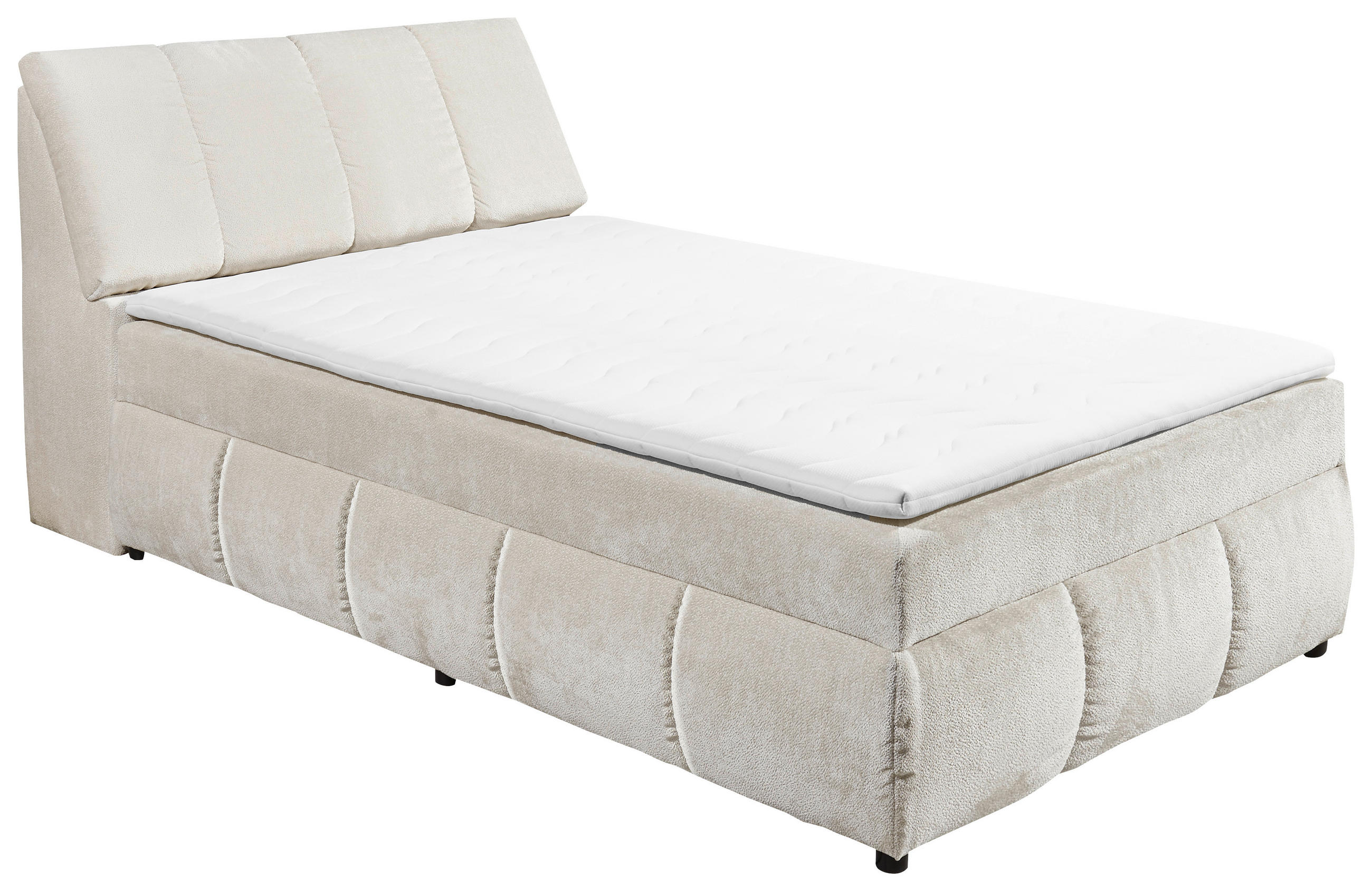 BOXSÄNG 120/200 cm  i beige  - beige/svart, Modern, trämaterial/textil (120/200cm) - MID.YOU