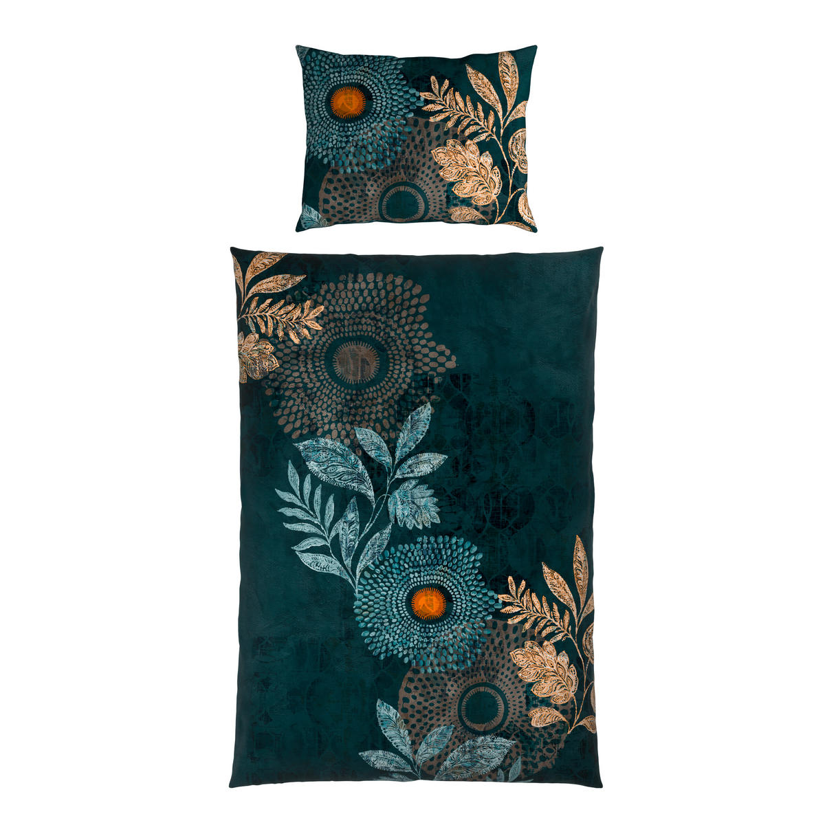OBOUSTRANNÉ POVLEČENÍ, satén, petrolej, 140/200 cm - petrolej, Konvenční, textil (140/200cm) - Esposa