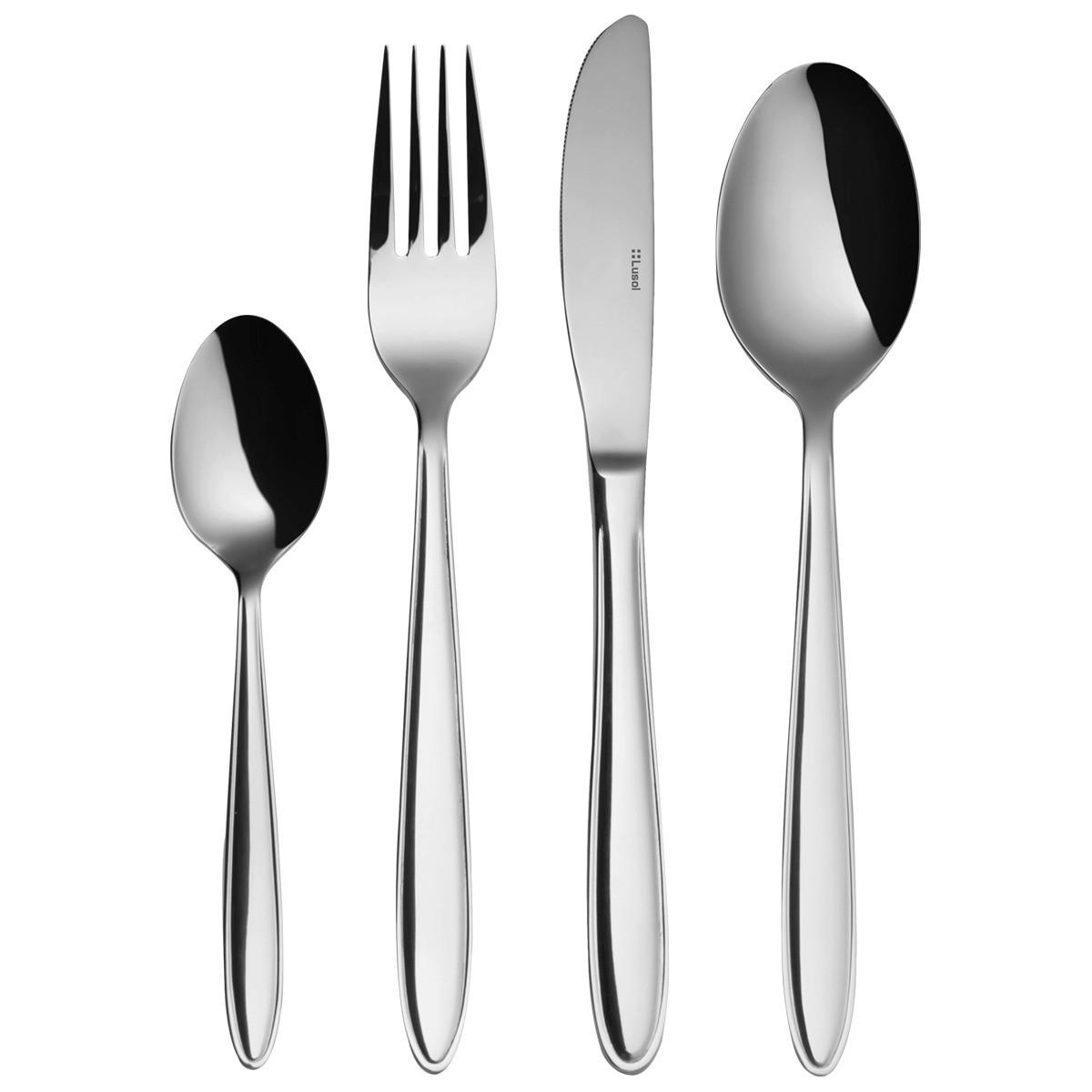 BESTECKSET   - Chromfarben, Basics, Metall (26,5/27/5cm) - Sola