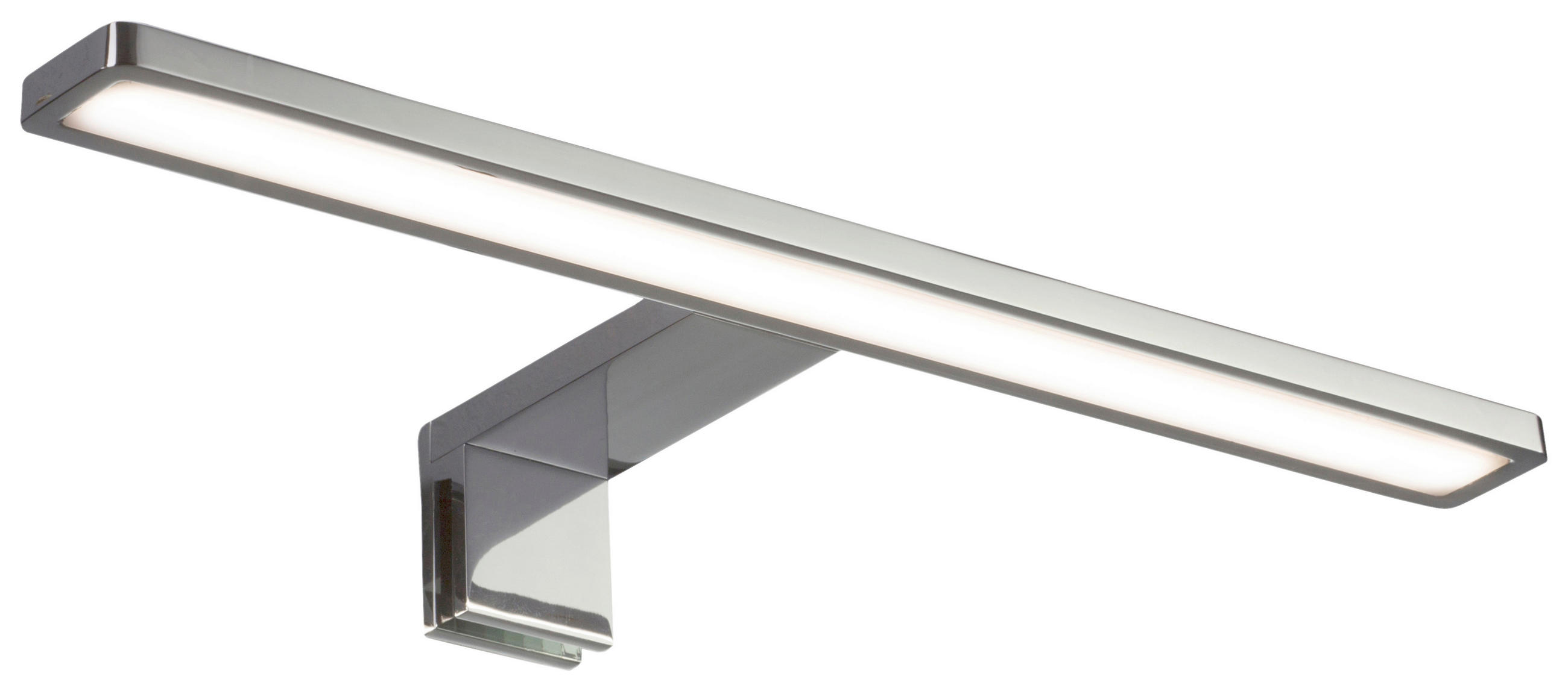 AUFBAULEUCHTE BENE 30/3,5/10 cm   - Chromfarben, Basics, Kunststoff (30/3,5/10cm)