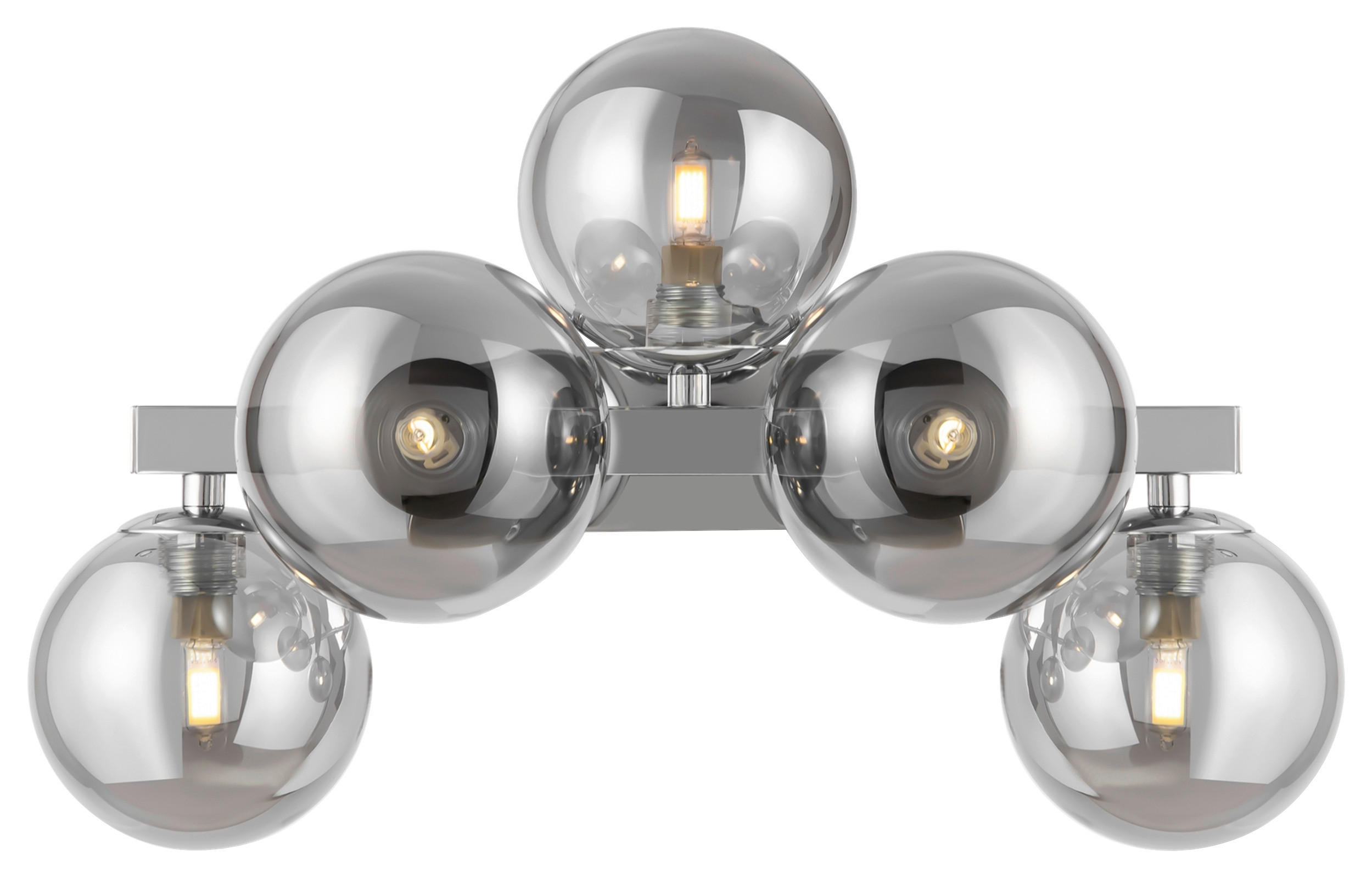 WANDLEUCHTE 23/24/38 cm   - Chromfarben, Basics, Glas/Metall (23/24/38cm) - MAYTONI