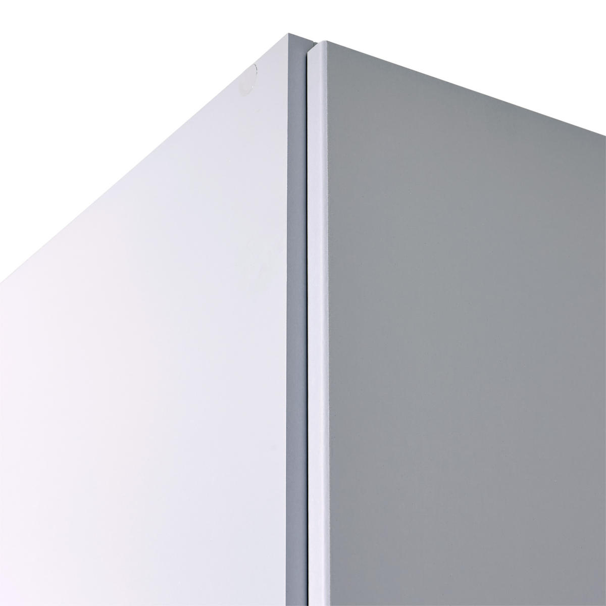 DREHTÜRENSCHRANK in Hellgrau  - Hellgrau/Alufarben, Modern, Holzwerkstoff (47/229/54cm) - Rauch Möbel