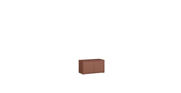 GARDEROBENBANK - Terracotta/Grau, MODERN, Kunststoff (74,5/41,5/34,9cm) - Carryhome