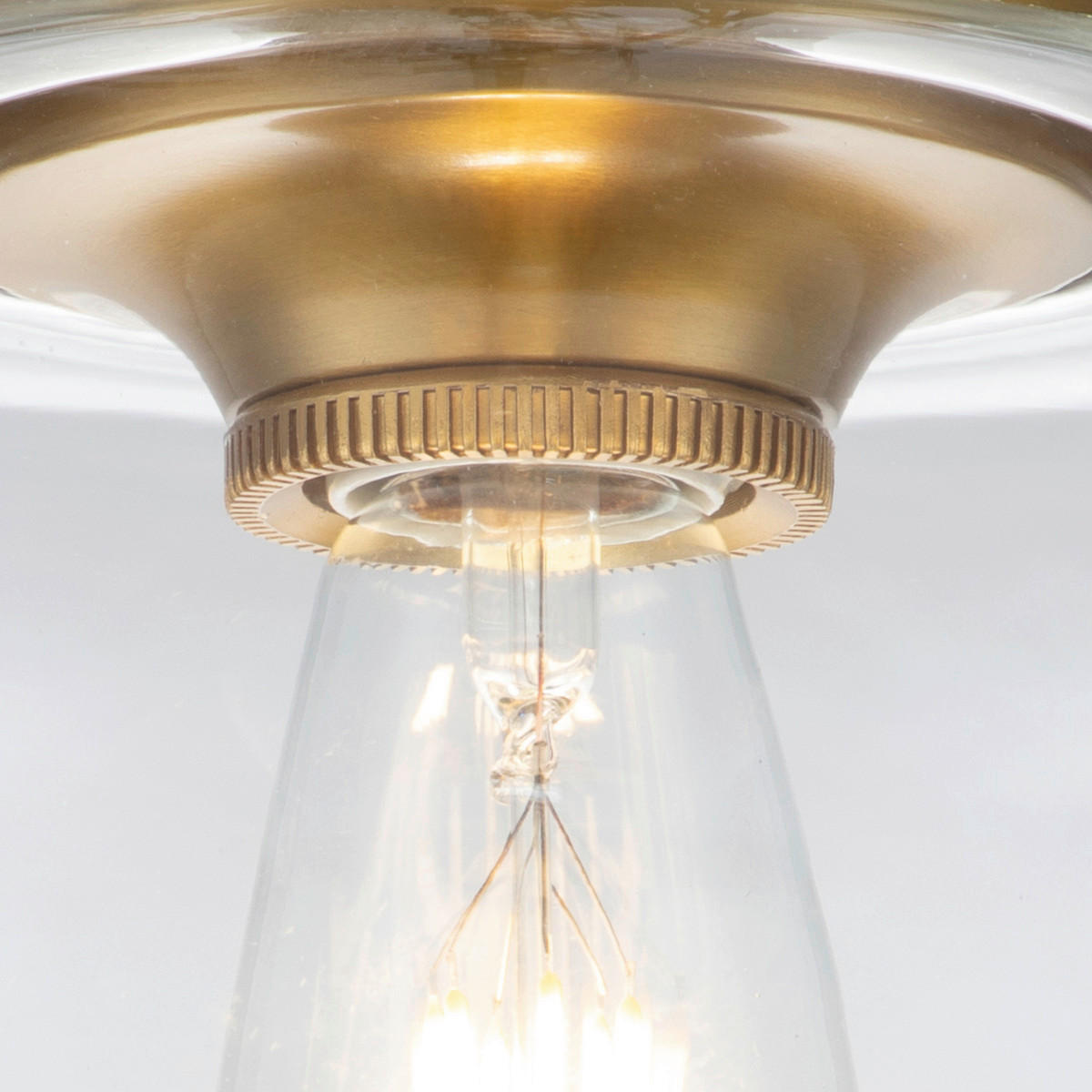DECKENLEUCHTE  22.9/22.5  cm    - Messingfarben, Konventionell, Glas/Metall (22.9/22.5 cm) - Elstead Lighting