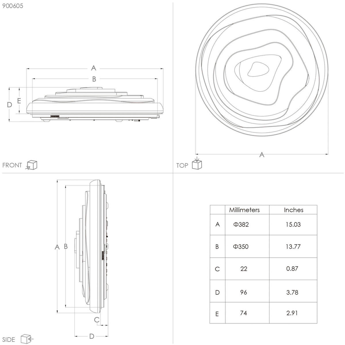 LED-DECKENLEUCHTE 38/8,5 cm   - Weiß, Basics, Kunststoff/Metall (38/8,5cm) - Eglo