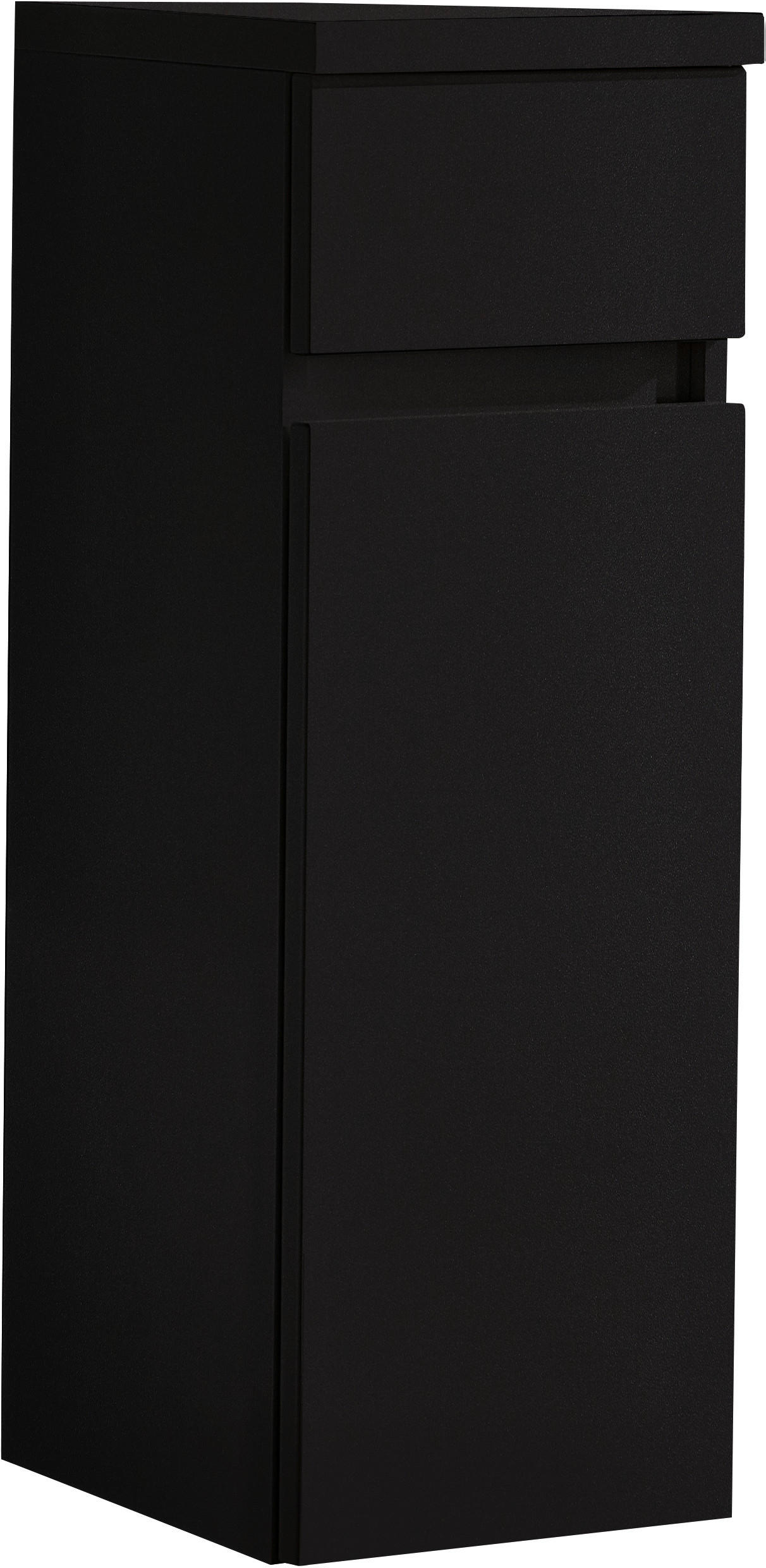 MIDISCHRANK 30/86/33 cm  - Dunkelgrau, Design, Glas/Holzwerkstoff (30/86/33cm) - Novel