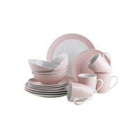 KOMPLETT SERVIS Kitchen Time 16 delar  - ljusrosa, Basics, keramik - Mäser