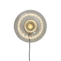 VÄGGLAMPA Brussels 28 cm  - guldfärgad/transparent, Basics, metall/glas (28cm) - It's about Romi