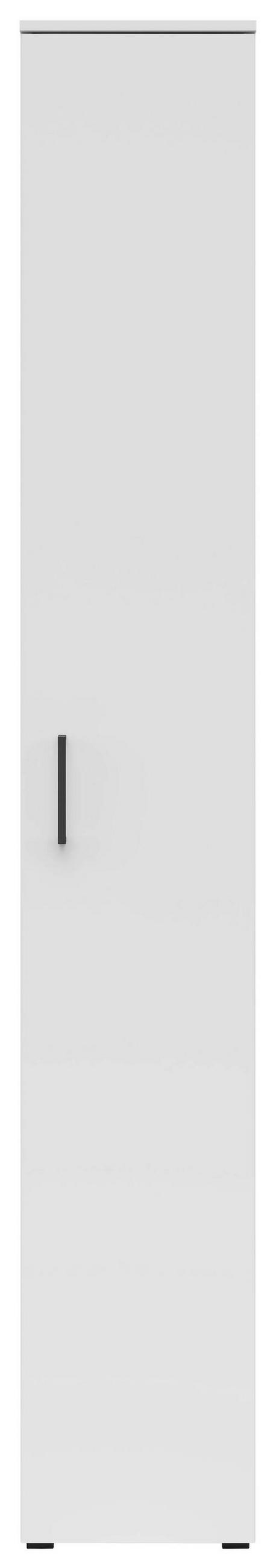 VIŠENAMENSKI ORMAR bela  30/195/40 cm  - bela/crna, Moderno, pločasti materijal/plastika (30/195/40cm) - Carryhome