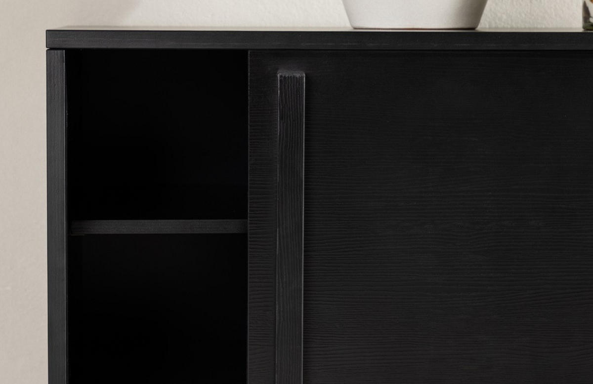 TV-BÄNK 180/45/40 cm  - svart, Design, trämaterial (180/45/40cm) - Best Price