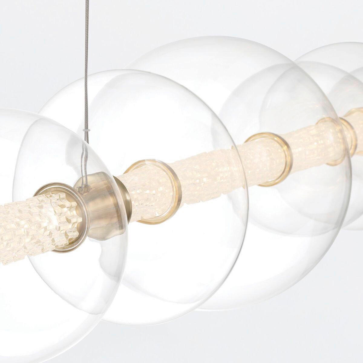 LED-HÄNGELEUCHTE Eurofase 30/70/30 cm   - Goldfarben, Basics, Glas/Metall (30/70/30cm) - Elstead Lighting