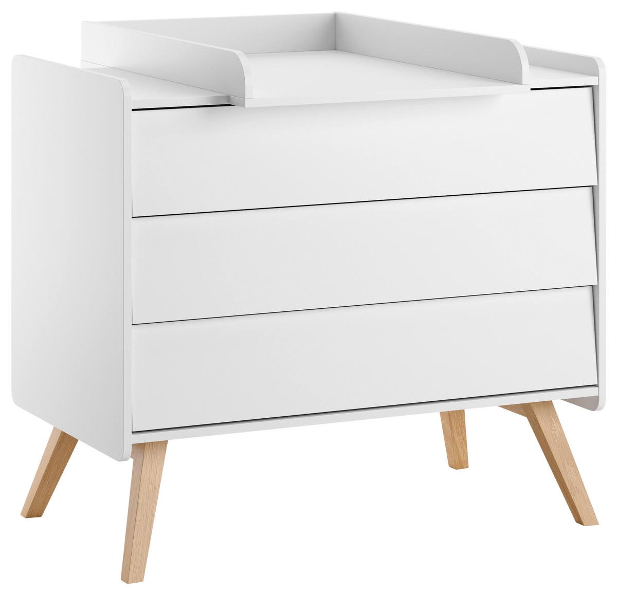 WICKELAUFSATZ  - Weiß, MODERN, Holzwerkstoff (58,6/9,6/81cm) - MID.YOU